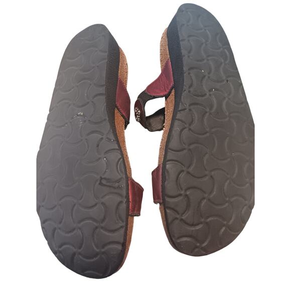 Naot Marissa slide sandals Made in Israel shimmer leather EU 39 US 8.5 - Picture 4 of 5